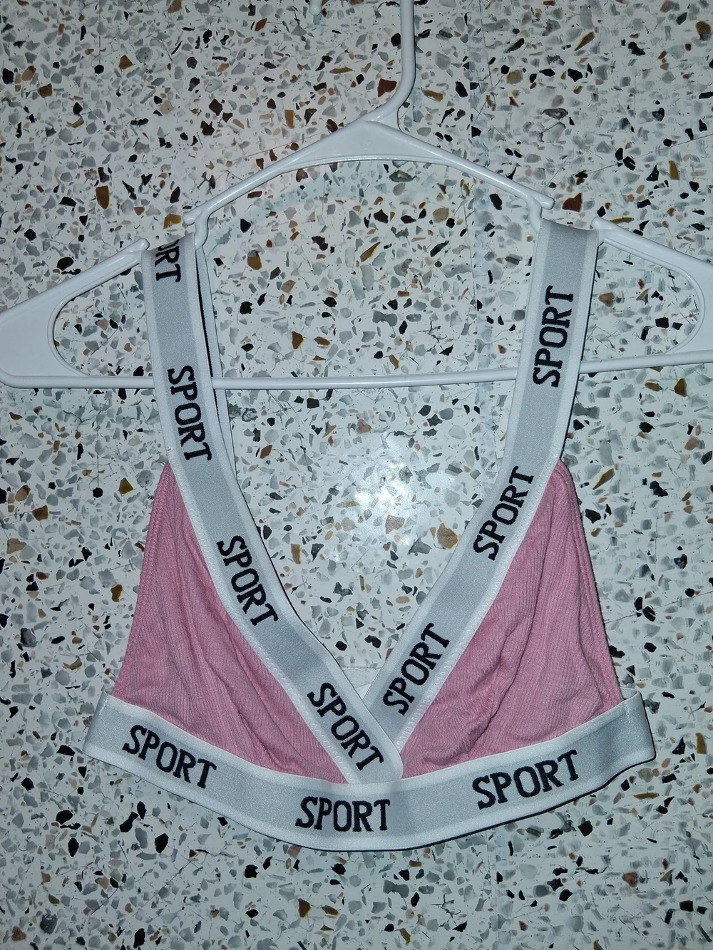 Women's Sports Bra Size Small Pink Sport Logo Unbranded